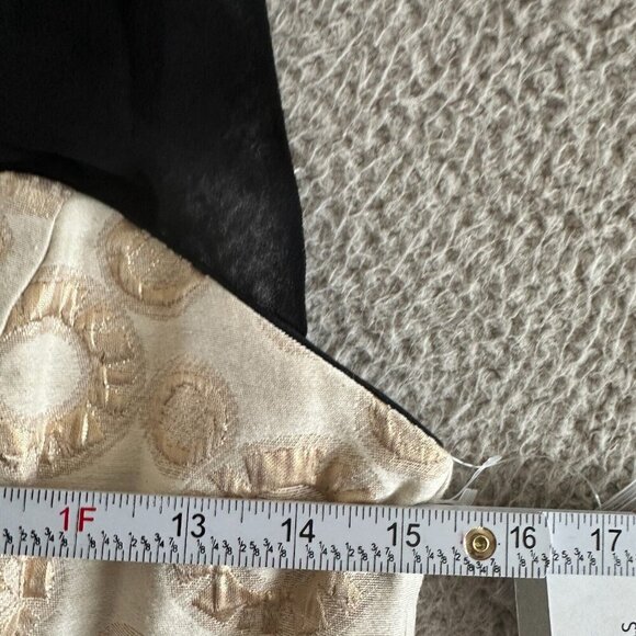 Corey Lynn Calter Mini Dress Metallic Gold Silk Top and Lining Sheath - Picture 15 of 16